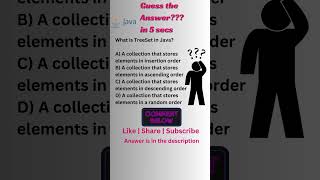 What is TreeSet in Java | Java Collections | Java Interview Question #javashorts