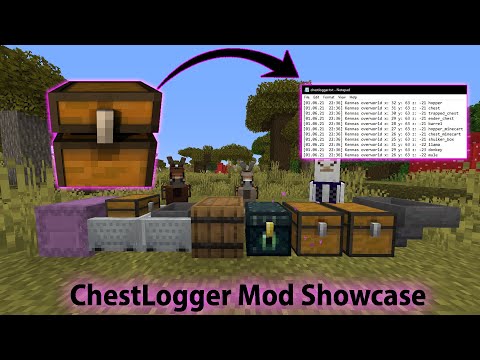 ChestLogger Minecraft Fabric Mod Showcase and Installation Guide 1.16.5