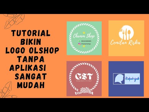 Cara bikin logo olshop tanpa aplikasi || Sangat mudah
