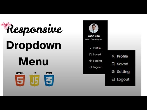 How to Create a Responsive Dropdown Menu Using HTML, CSS   | Full Tutorial 🚀