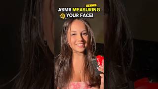 ASMR measuring your face 📏 #asmr #measurement #softspoken #whispering #relaxing