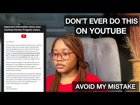 YOUTUBE DEMONETIZATION FOR INACTIVITY / MOST YOUTUBERS DON’T KNOW THIS UPDATE