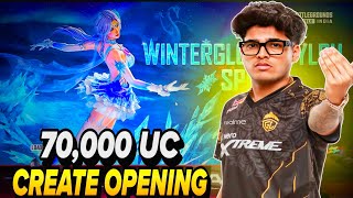 CREATE OPENING BGMI😍| winterglow sylph | ULTIMATE SET | JONATHAN GAMING crate opening | 70k UC