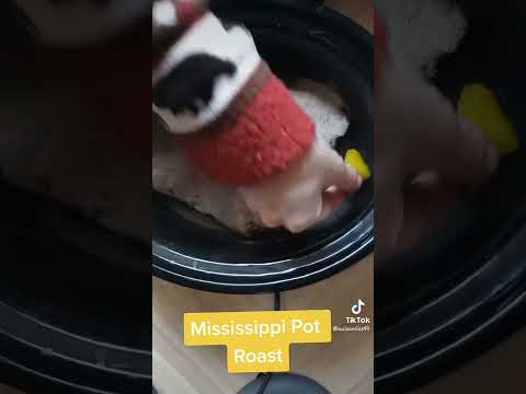 Easy Slow Cooker Mississippi Pot Roast Recipe#slowcooker #potroast #easyrecipe #dinner