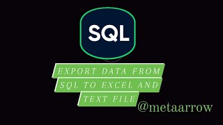 export data from sql table to excel and text file | #viral