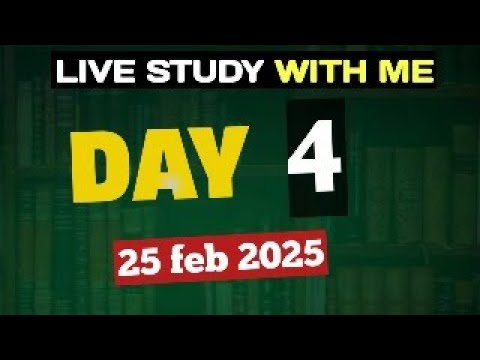 LIVE STUDY  WITH ME