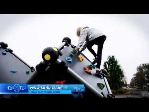 Wall Bouldering by Korkat, Inc.- Great Addition to Parkour Equipment