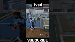 1vs4 op gameplay video 😱||#freefire #shorts #kingff410 #shortsvideo