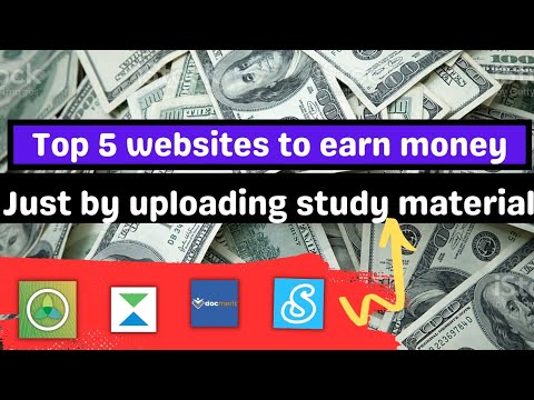 secret way to  EARN MONEY by uploading your study material.