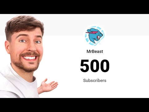 MrBeast Hit 500 Subscribers!
