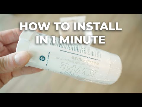 GE XWFE Refrigerator Water Filter | How to install it in 1 minute