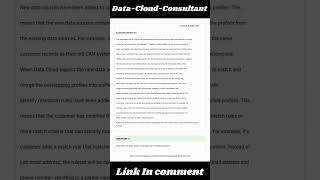 Data-Cloud-Consultant Exam Questions | Salesforce Certified Data Cloud Consultant (WI24)