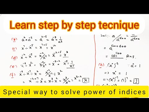 How to Find Power Indices|Full Concept|Exponent Solutions Math Fast | O Level, IGCSE, 