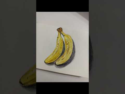 Banana Drawing in 30 seconds 🍌 #Shorts #drawing #bananadrawing #shortsart #artshorts #art #banana
