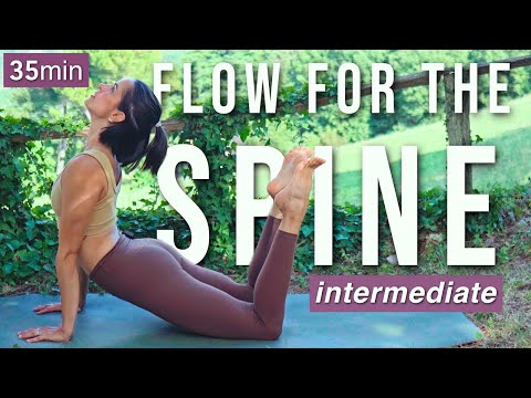 35 Min Intermediate Yoga | Spine Mobility & Heart Opening