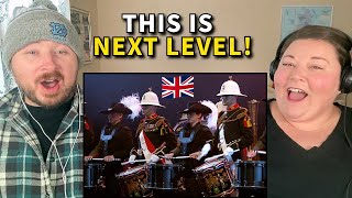 Americans React: Royal Marines Corps of Drums vs Top Secret Drum Corps