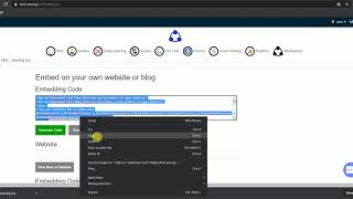 10 Embed the code and create the website