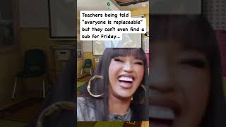 Replaceable? Then Find a Sub! 🤷‍♀️😂 #trendingreels #teachershortages #teacherspayteachers