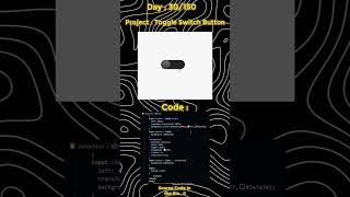 Toggle Switch Button Tutorial  HTML, CSS, and JavaScript #coding #toggle #switch #button #ui #webdev