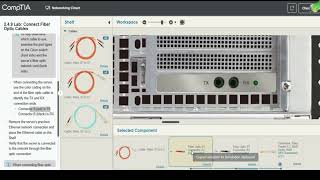 Testout Network + 2.4.9 Lab Connect Fiber Optic Cables