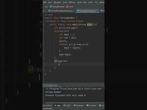 Program to check Strong Number