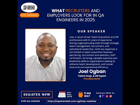 Session 1: What Recruiters and Employers Look For In QA Engineers in 2025