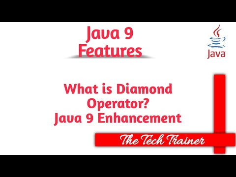 What is Diamond Operator Enhancement #java #java9 #javatutorial #telugu #diamond || The Tech Trainer