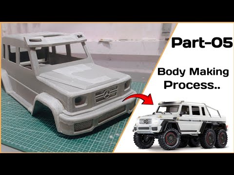 Trx-6 Mercedes Benz G63 AMG 6x6 Body Making by Using Pvc Pipe - (Part -05) #RCcar #rccarbuild