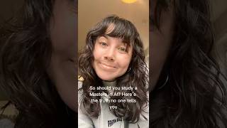 The truth about studying an AI masters