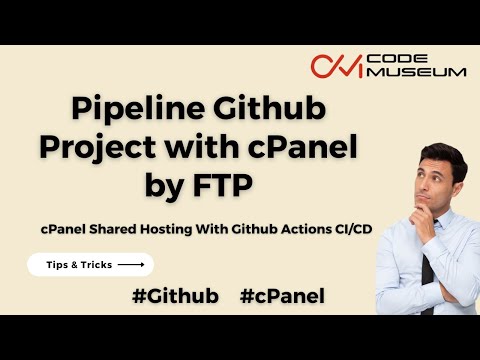 Pipeline & Deploy Github Project into cPanel  With #github  Actions CI/CD by FTP Account