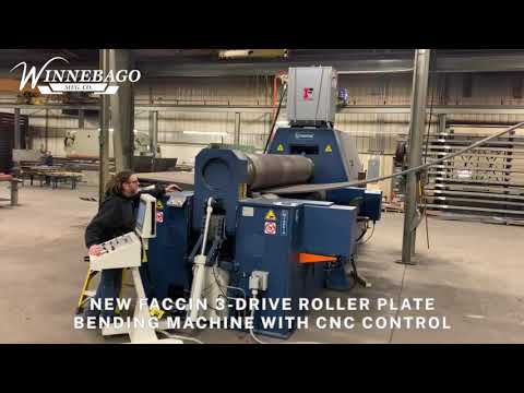 Winnebago New Faccin 3 Drive Roller Plate Bending Machine
