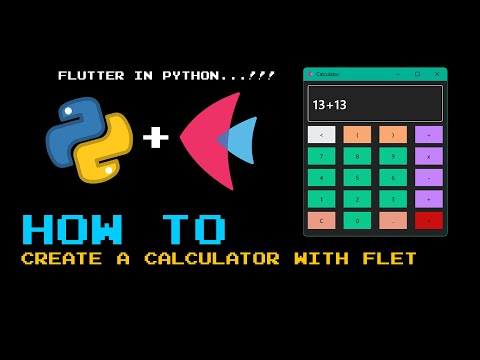 How to Create a Calculator in Flet / Python | flutter in python!