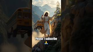 🙏 Jesus Saves the School Bus! |Miracle on the Mountain🚌please1subscribe for Jesus Christ#shorts
