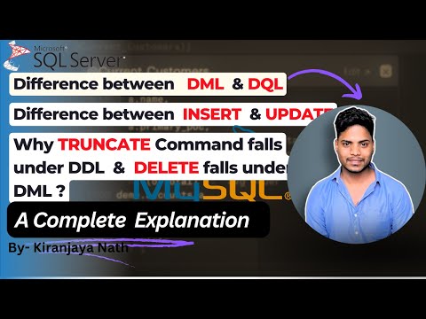 From SELECT to UPDATE:  DML and DQL Explained | Learn How To Use Insert,  Update & Delete command