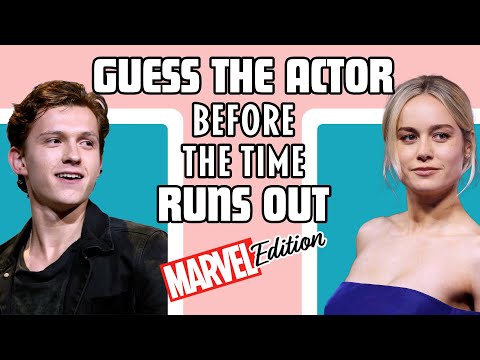 Guess The Actor Before The Time Runs Out | Marvel Edition | Dedalo QUIZ