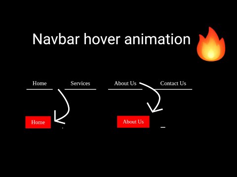 Navbar hover animation | source code in description👇