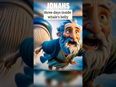 Jonah's swallowed by a great fish