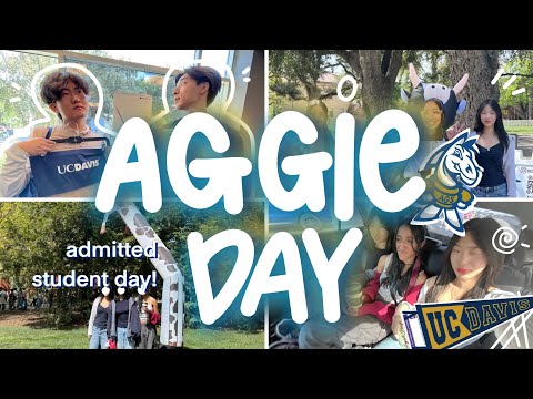 AGGIE DAY | uc davis admitted student day vlog !! tours, merch, exploring, food, & more