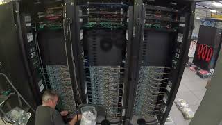 Watch me work. Fiber Cable runs for High Performance Compute Cluster pt 1