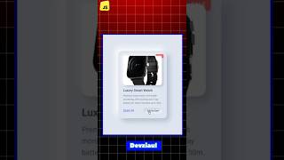 WOW! Neumorphic Card Design Using HTML CSS & JavaScript | UI Magic in 15s! | DevZiaul #shorts