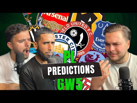 EVERTON TO BEAT ARSENAL?! GW5 Predictions