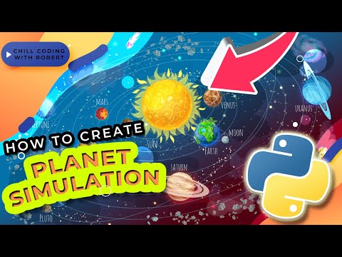 PLANET ROTATION SIMULATION IN PYTHON | PYGAME TUTORIAL NO TALKING 2022