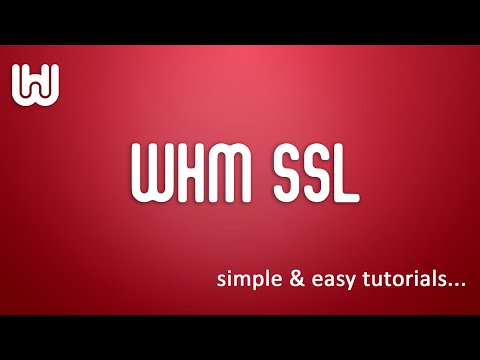 whm11 ssl