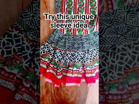 Simple flared/bell tiered sleeve #tutorial #fashion #tutorial #youtubeshorts #viral #subscribe