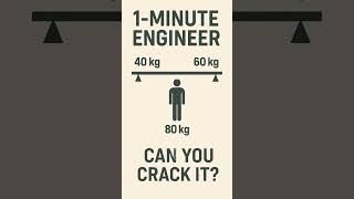 The Beam Balance Riddle — Where Should You Stand? #STEM #engineering #puzzle