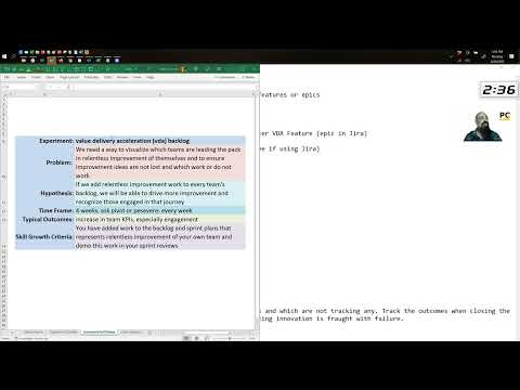 VDA Backlog Experiment