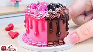 🍓 So Beautiful Mini Half Strawberry Half Chocolate Cake Decorating Ideas | ASMR Cooking Mini Food