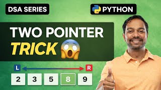 Two Pointer Technique Explained | DSA Patterns for Interviews in Telugu