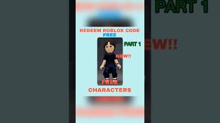 Redeem Roblox Codes Part 1 #roblox #robloxshorts #robloxcode #freecodes #freerobloxcodes #fypviralシ