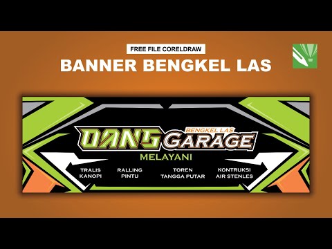 DESAIN BANNER BENGKEL LAS | FREE DESAIN CORELDRAW